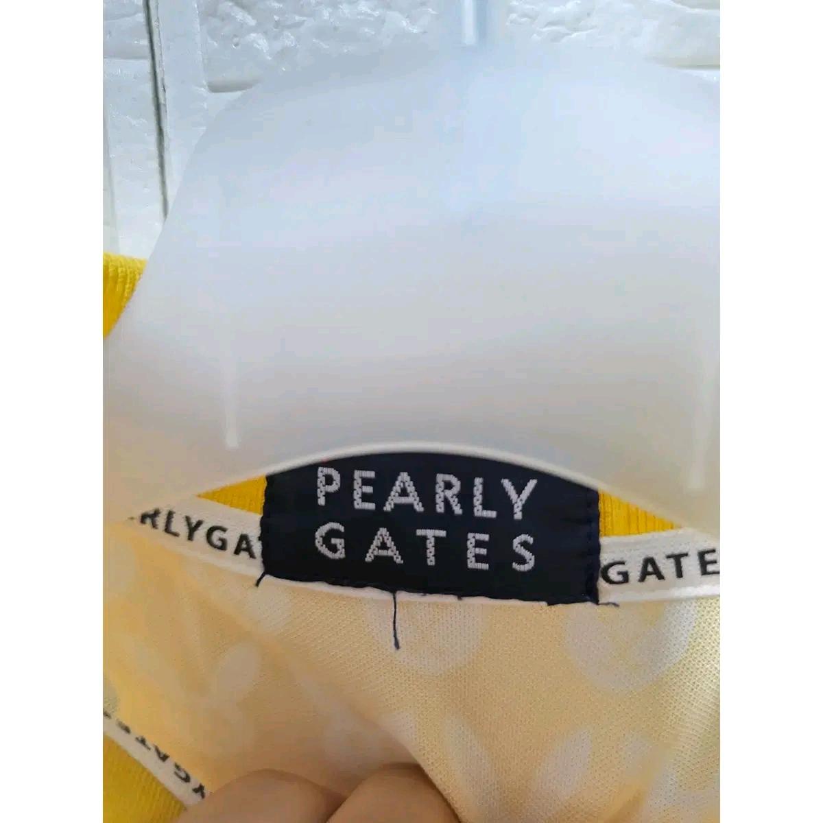 S 파리게이츠 골프 노랑 패턴 반팔 카라티 E220 3