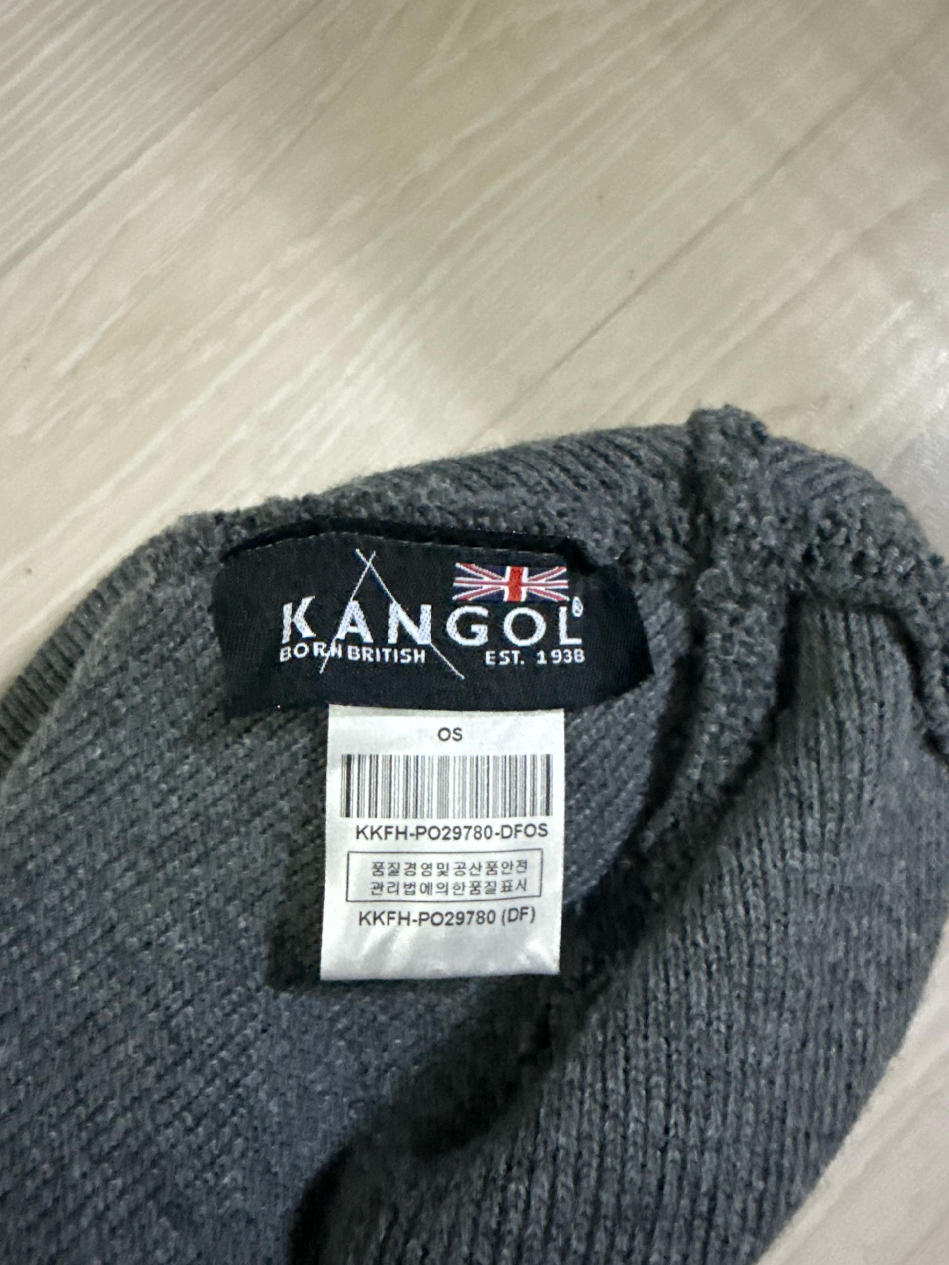 캉골 자수 로고 비니 차콜 4