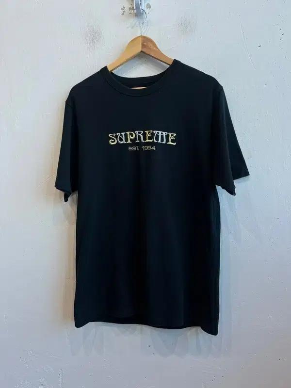SUPREME 슈프림 누보 로고 반팔 티셔츠 블랙 M 2
