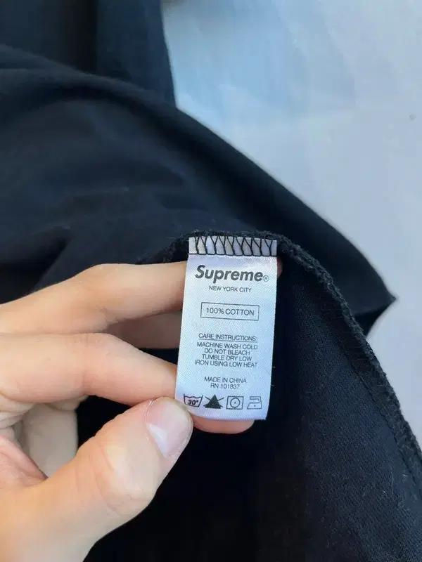 SUPREME 슈프림 누보 로고 반팔 티셔츠 블랙 M 6