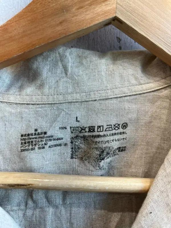 무인양품 퓨어린넨 반팔 셔츠 L 3