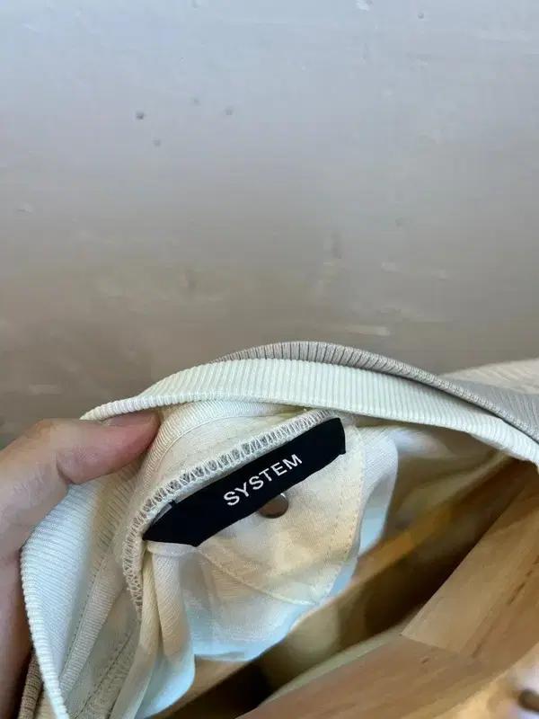 시스템옴므 배색 레이어드 반팔 티셔츠 7