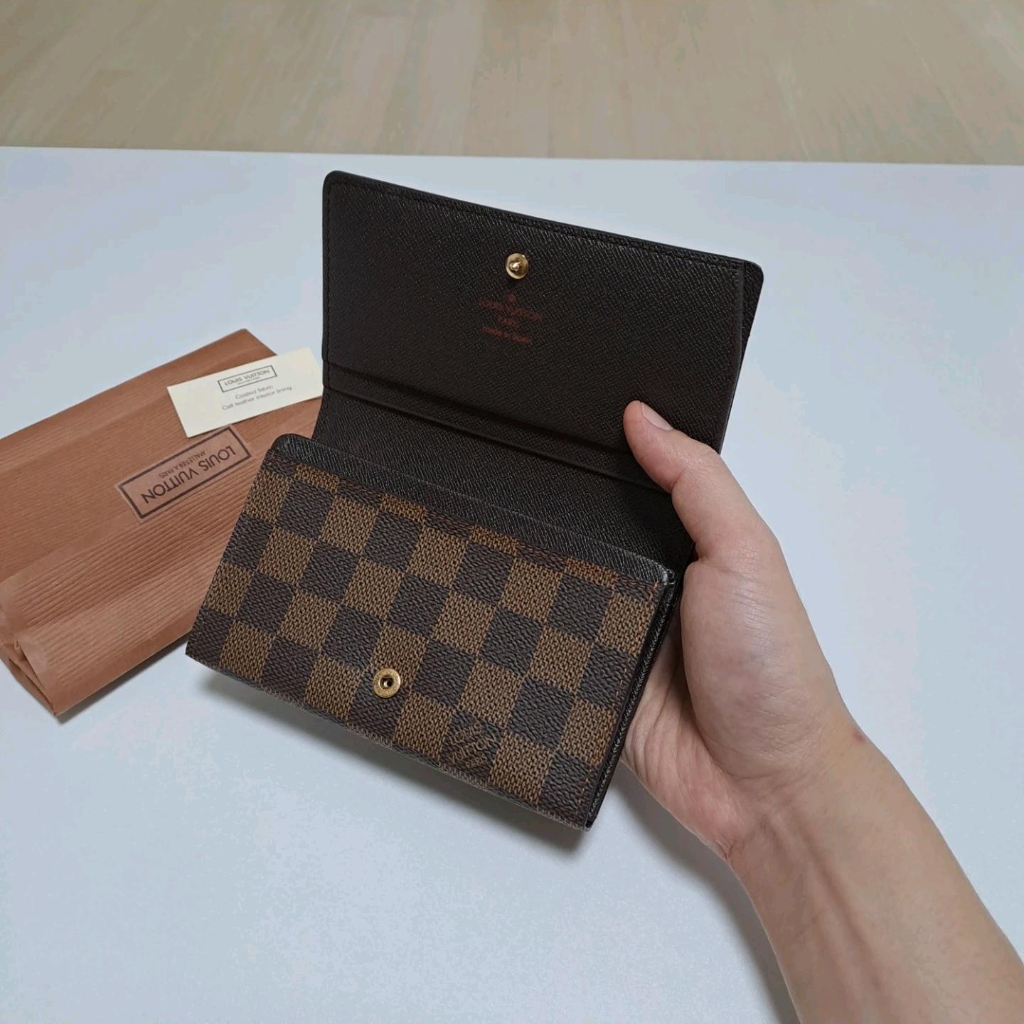 [새상품급/정품] 루이비통 다미에 에벤 트레조르 지퍼 중지갑, 루이비통지갑,루이비통중지갑 2