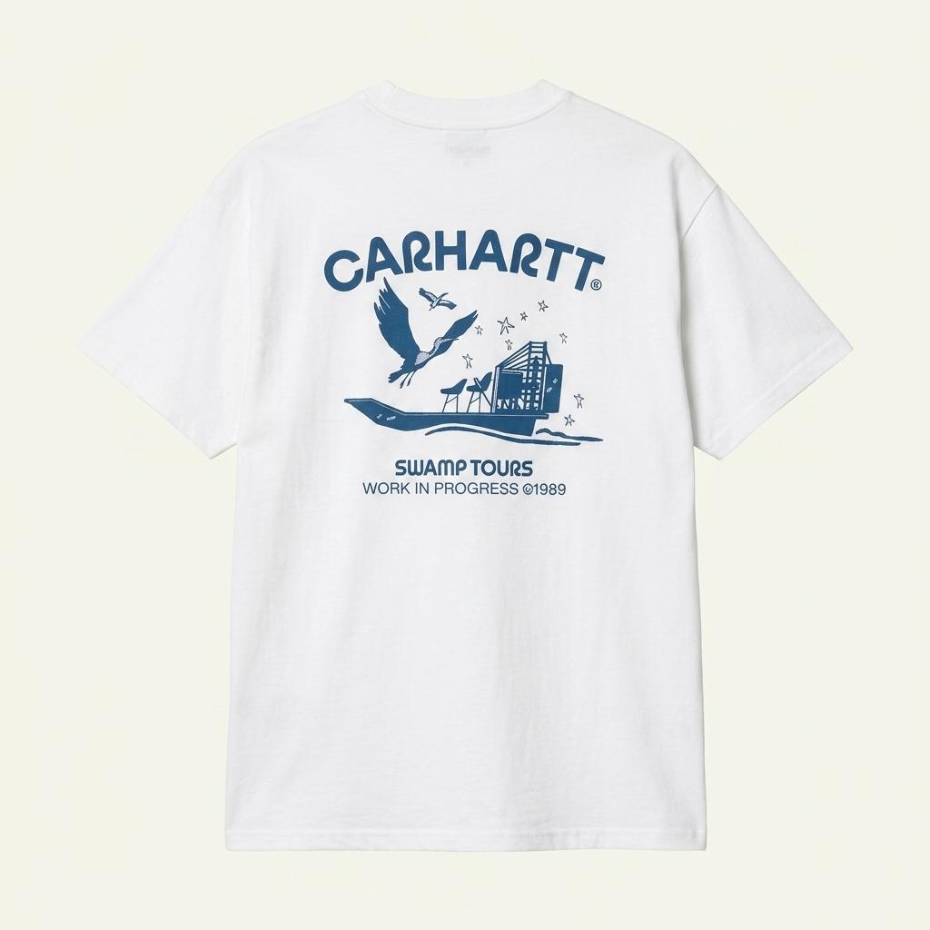 [Carhartt] 칼하트 WIP 스왐프 투어 반팔 티셔츠 화이트