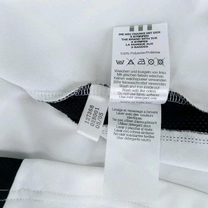 아디다스 남성 여름 로고자수 카라반팔티 화이트L (HU45561) 6