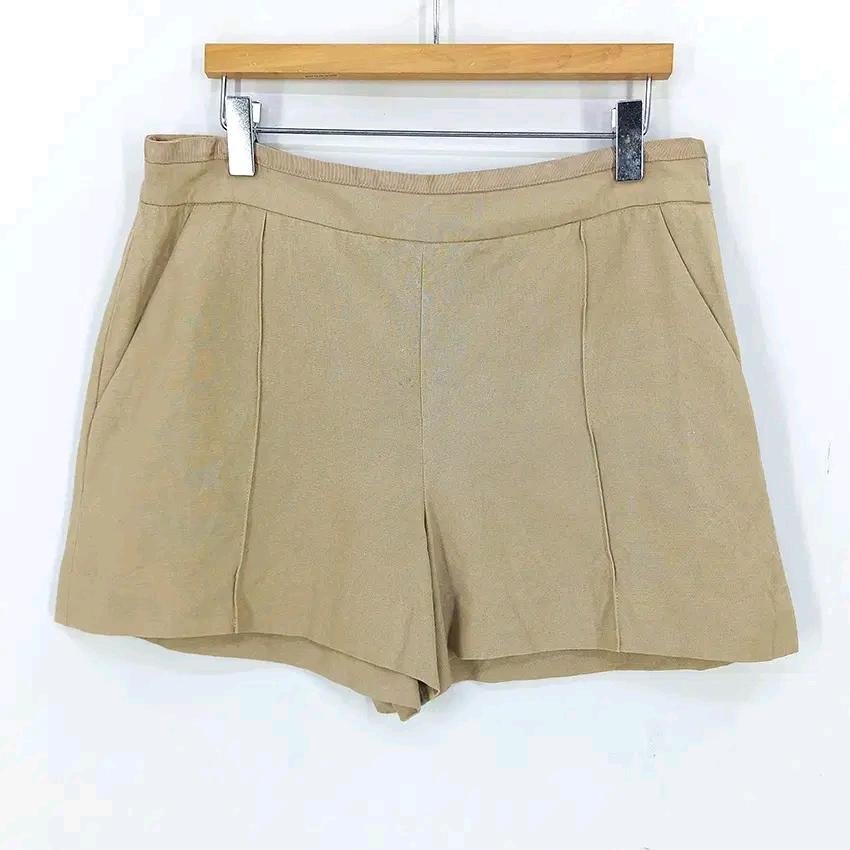 꾸즈 여성 여름 린넨혼방 핫팬츠 베이지 (HU45577) 2