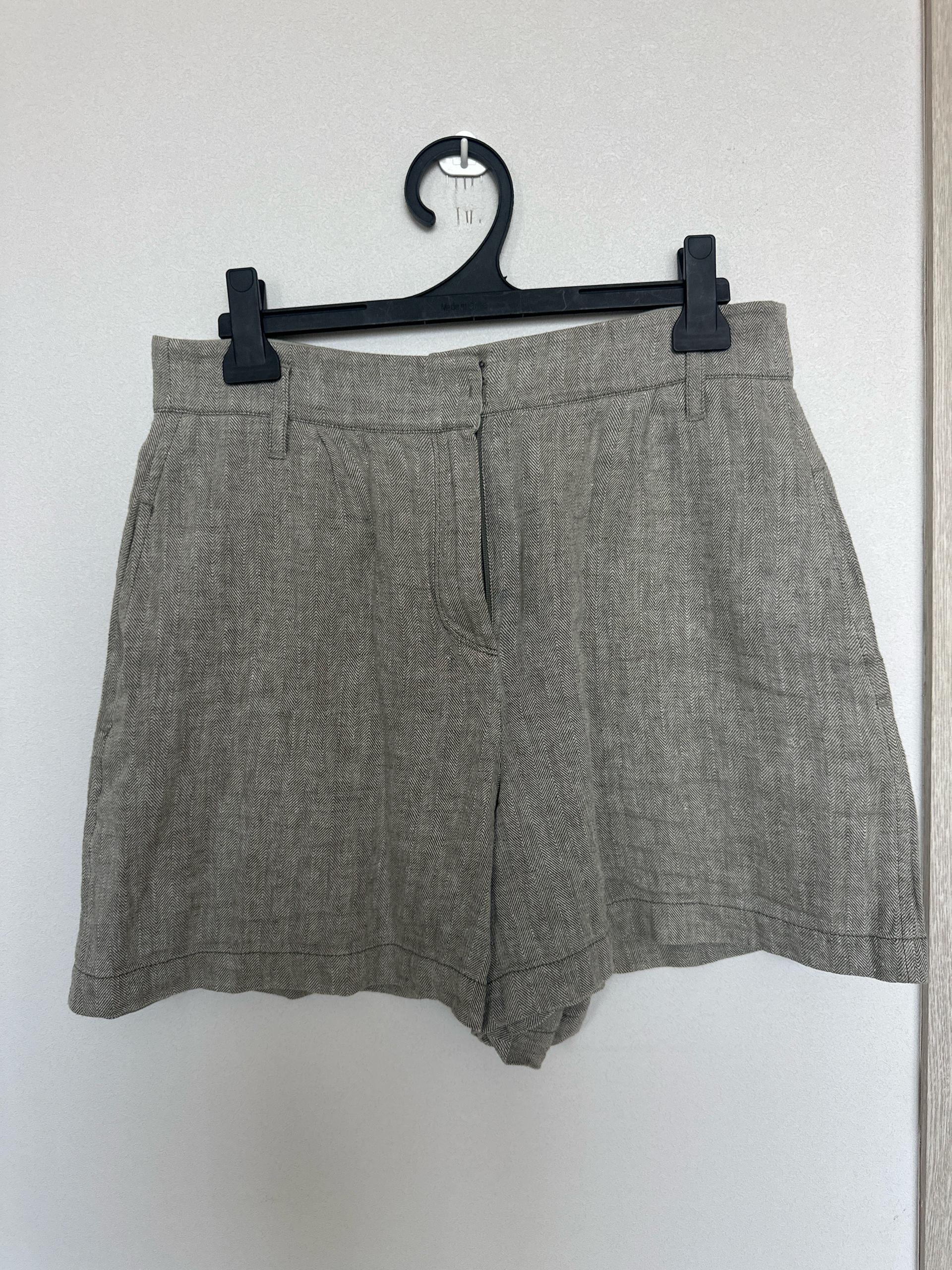 CC collect 리넨 혼방 헤링본 반바지