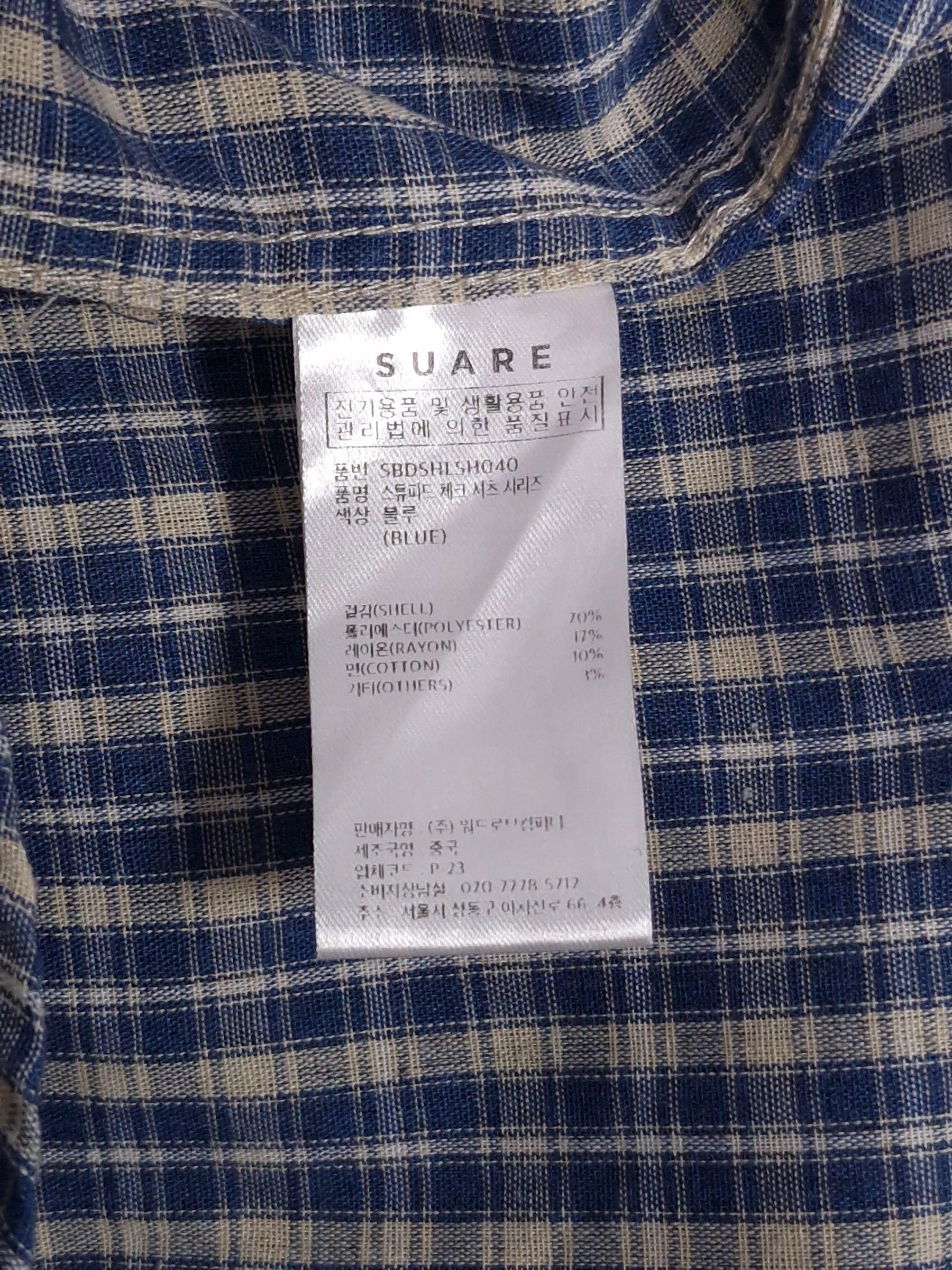 수아레 SUARE 체크 셔츠 M [A516] 5