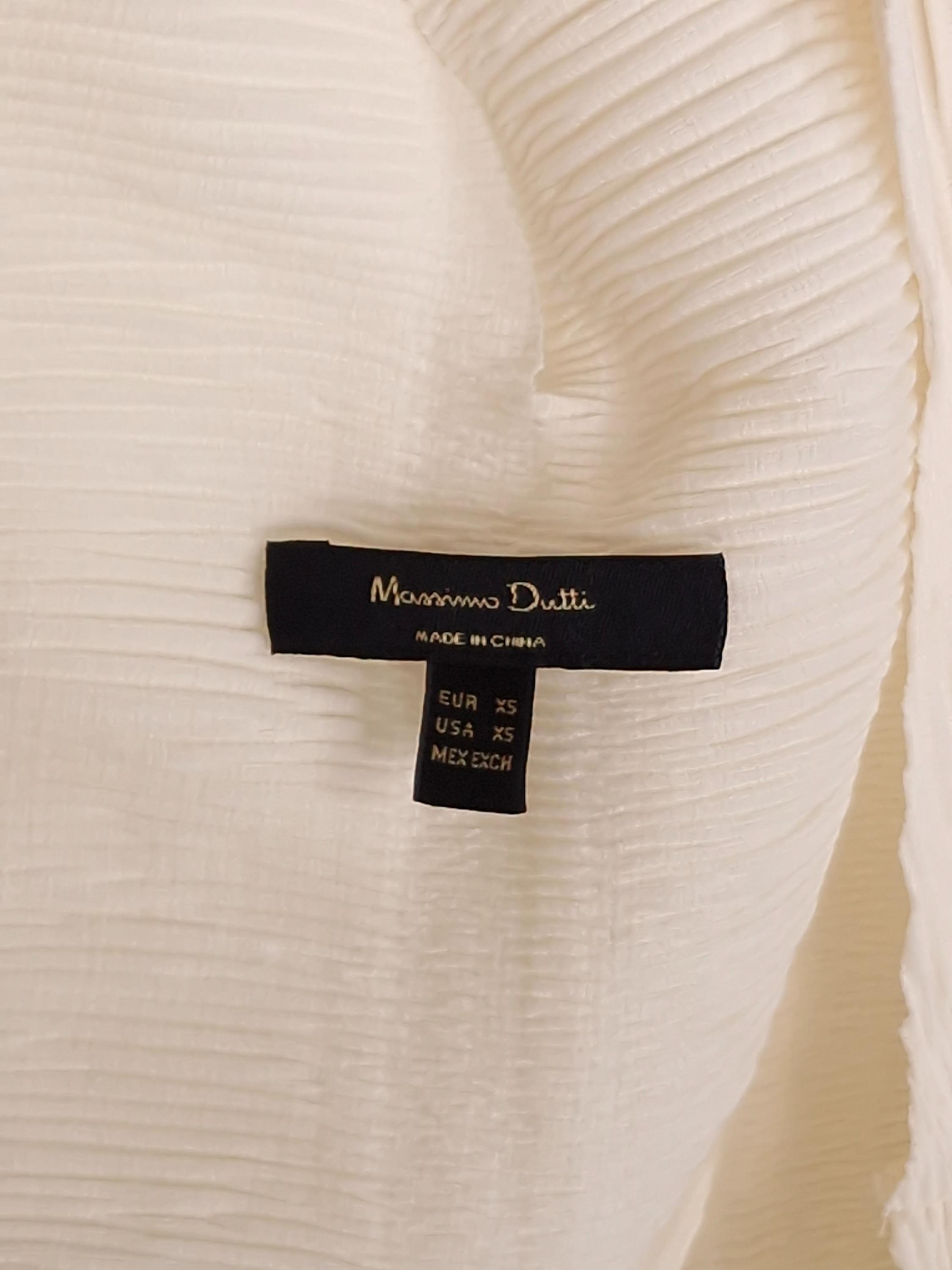 마시모두띠 Massimo Dutti 링클 플리츠 블라우스 XS [A528] 4