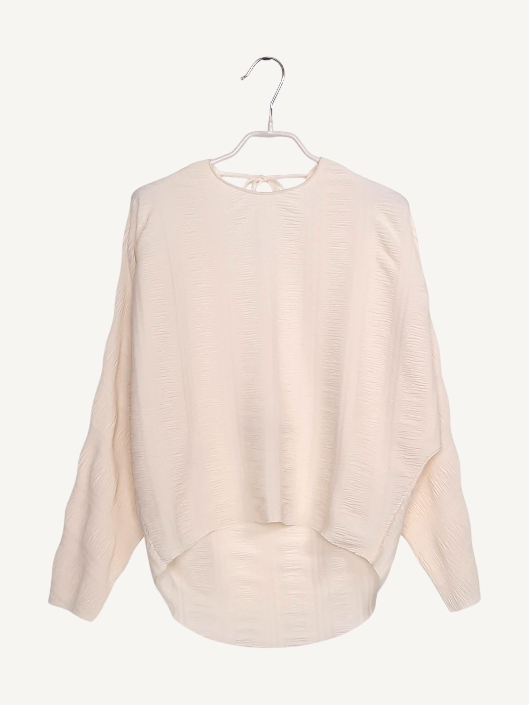 마시모두띠 Massimo Dutti 링클 플리츠 블라우스 XS [A528] 2