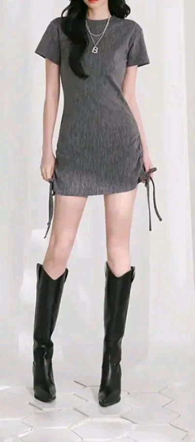 어반드레스 Rancy Rain Mini Dress GREY, s 6