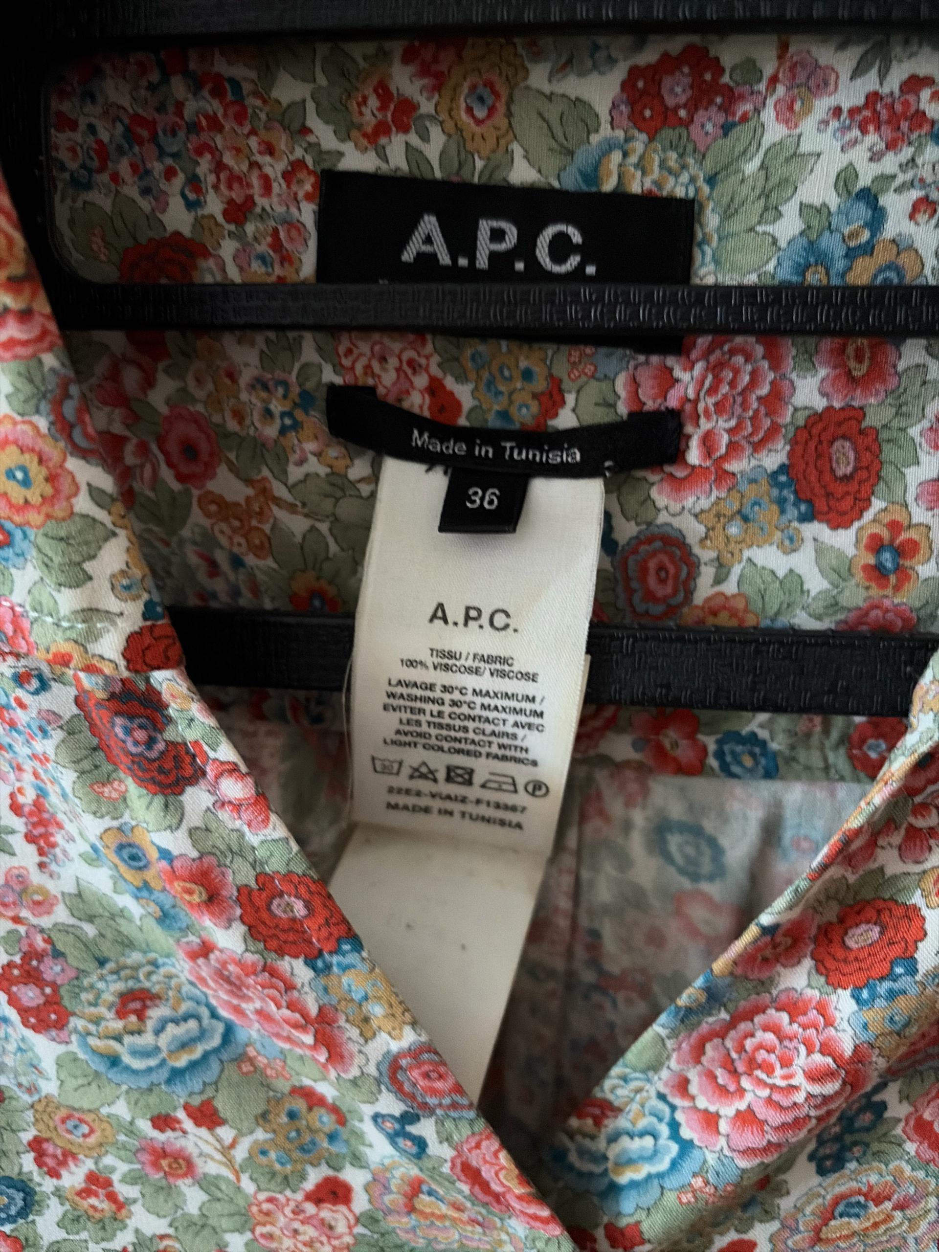 A.P.C. 아페쎄 플라워 반팔 셔츠 3
