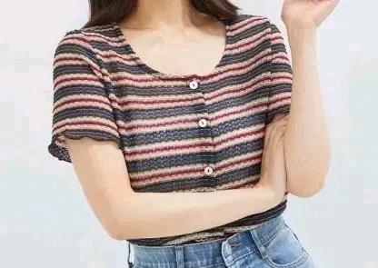 로엠 멀티 스트라이프 가디건 (95,m) 2