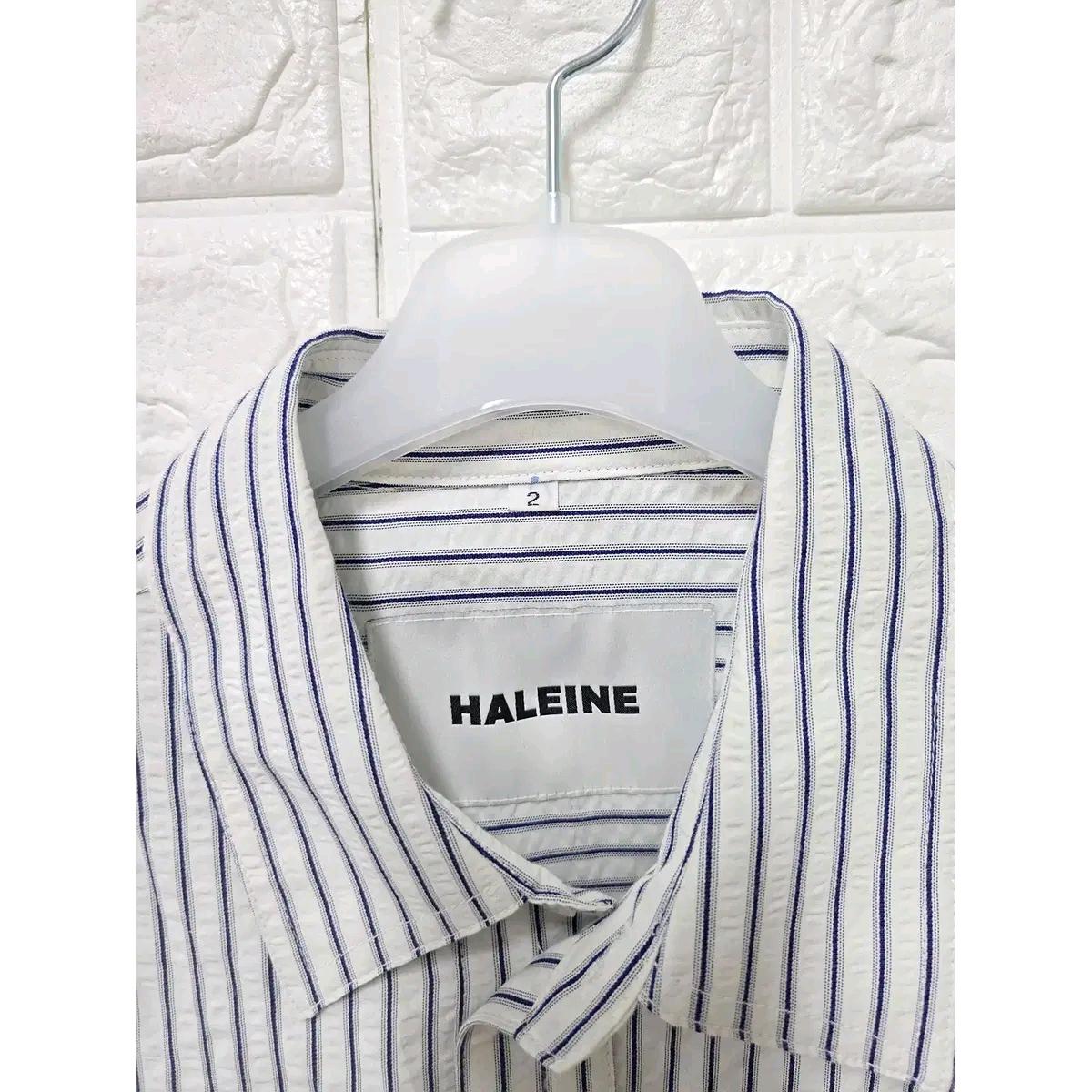 L 알렌느 HALENE 컷오프 스트라이프 민소매 블라우스 E230 3
