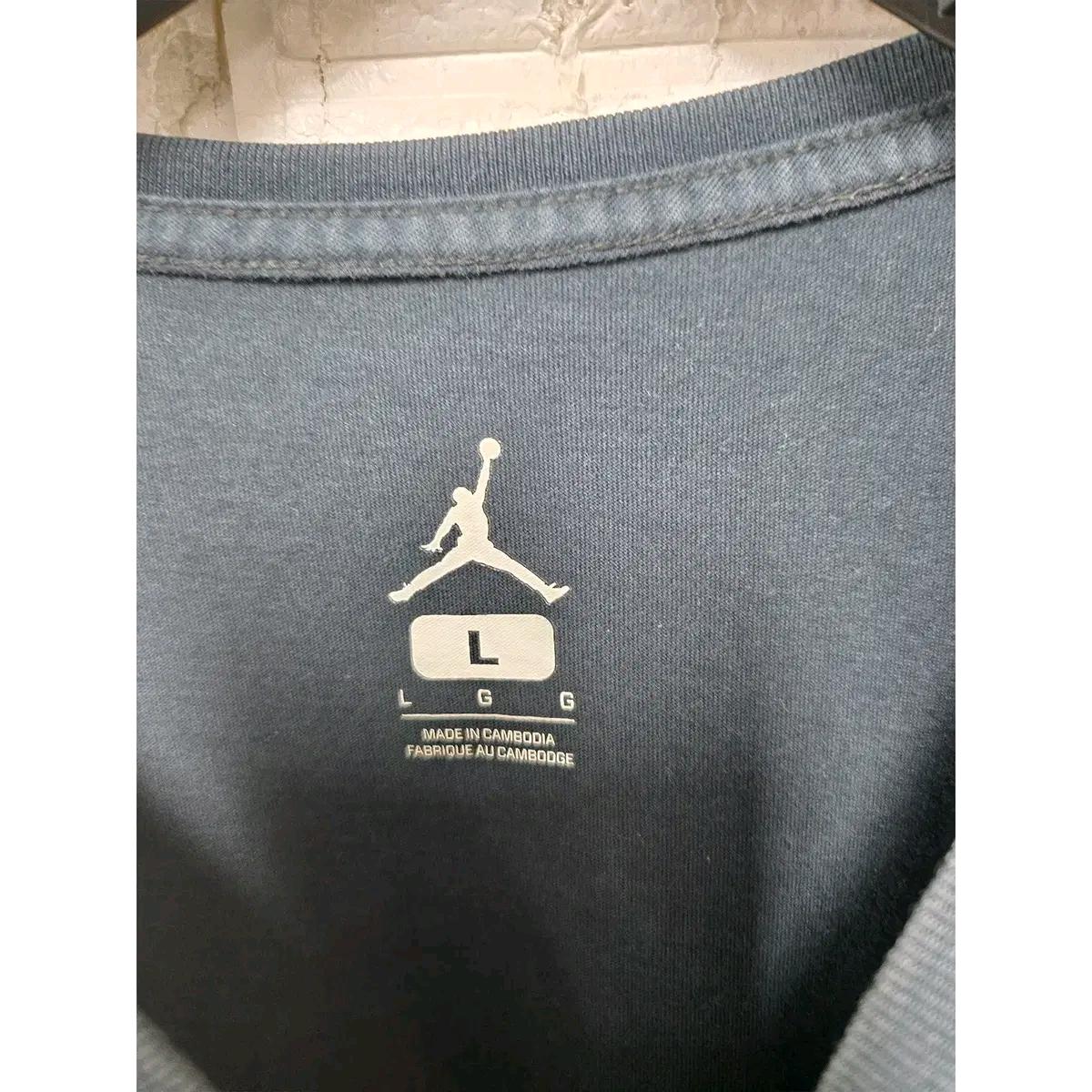L 나이키 조던 블랙 반팔 티 E247 3