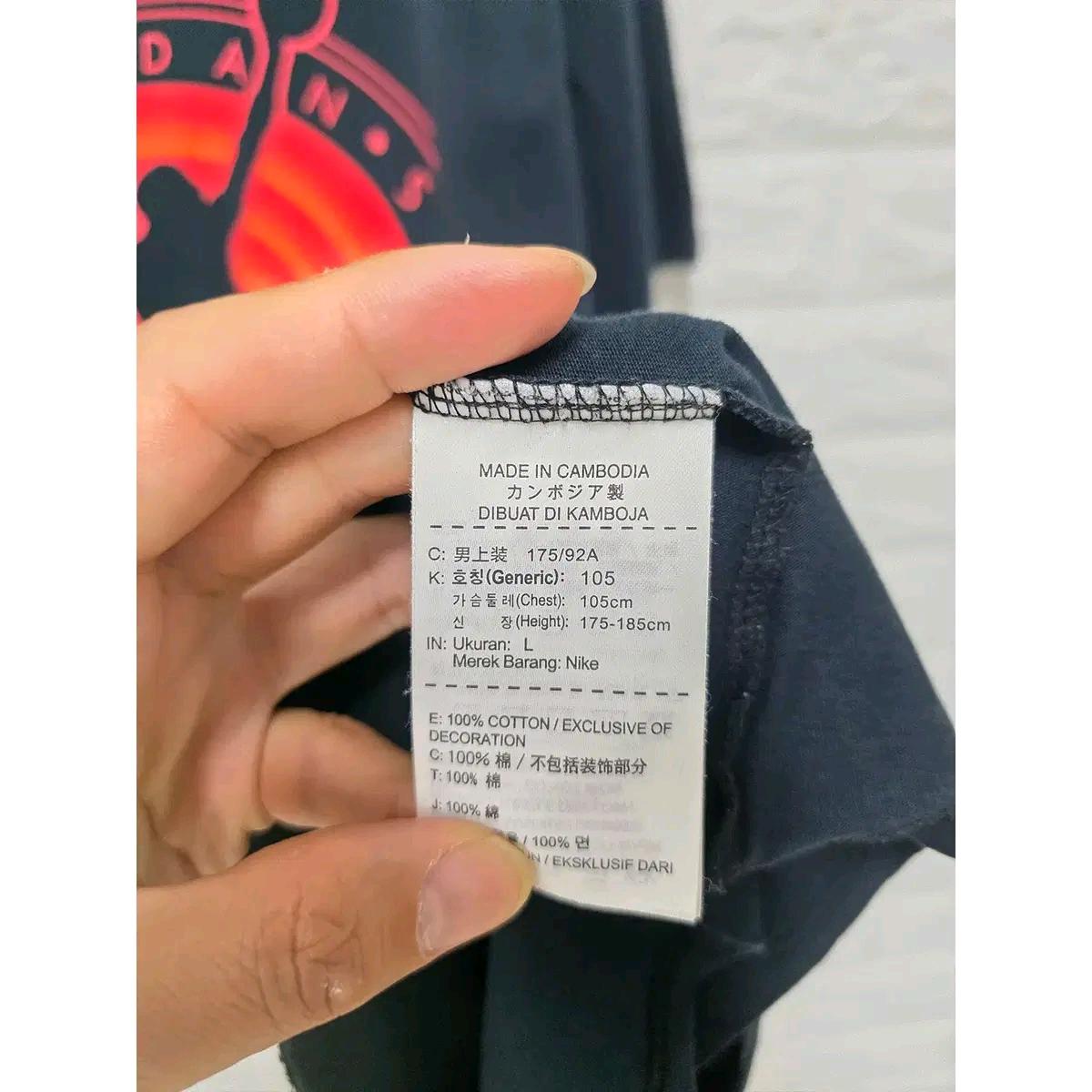 L 나이키 조던 블랙 반팔 티 E247 4