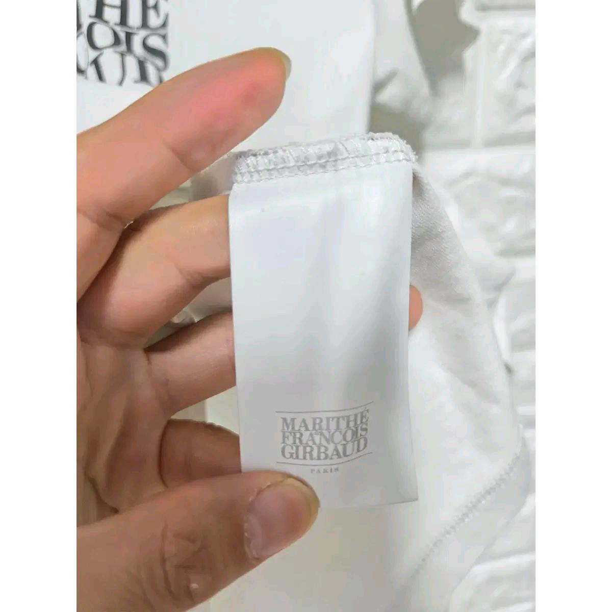 S 마리떼프랑소와저버 화이트 반팔 티 E248 4