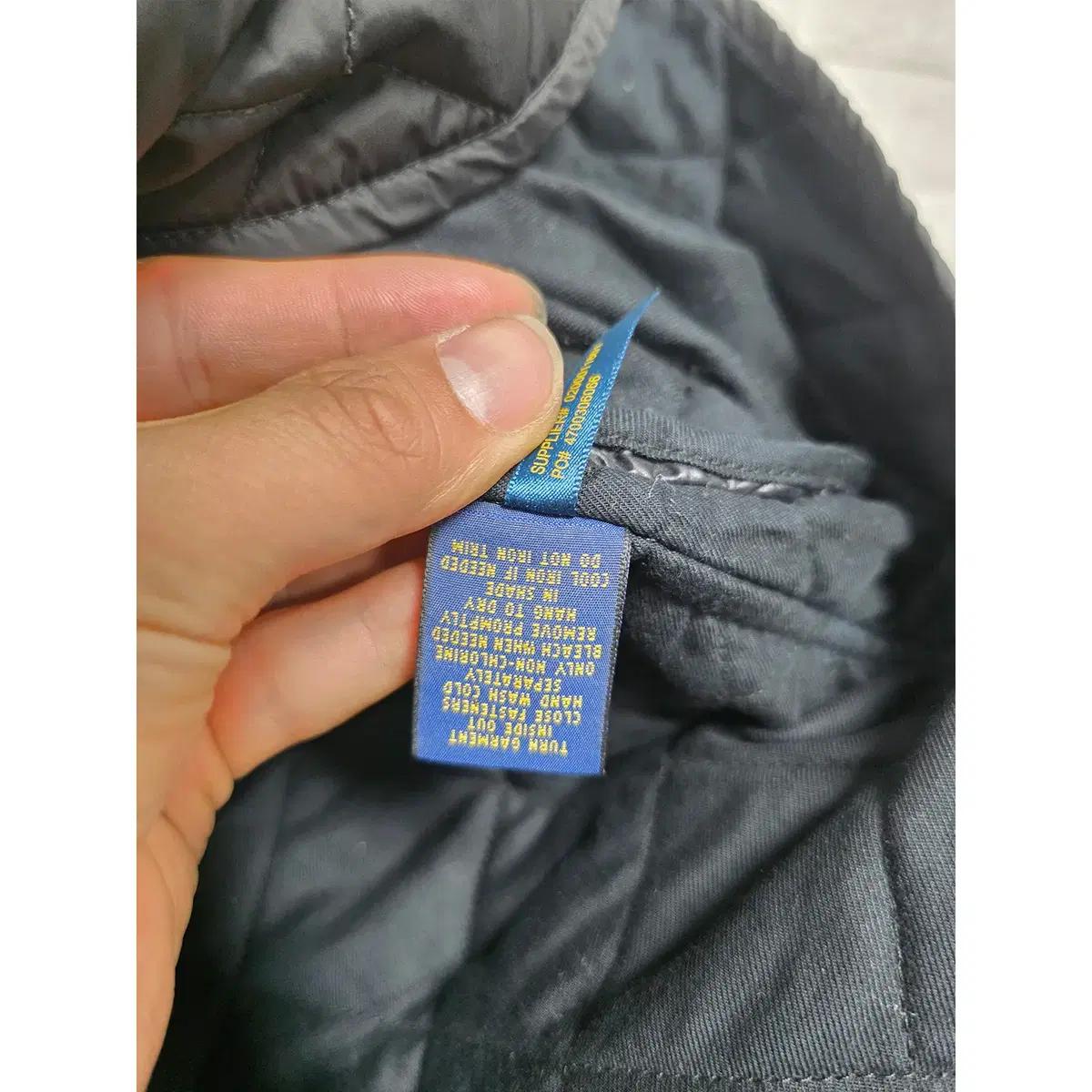 S 폴로랄프로렌 검정 퀄팅 집업 조끼 D437 4