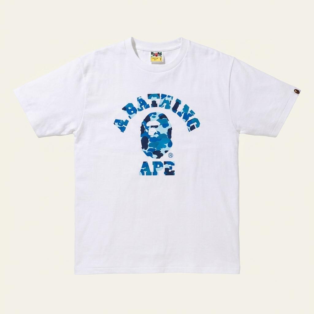 [BAPE] 베이프 빅 로고 카모 반팔 티셔츠 화이트 1
