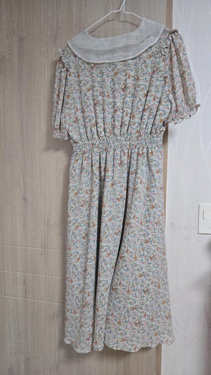 지고트 잔꽃무늬 칼라 롱 원피스 6