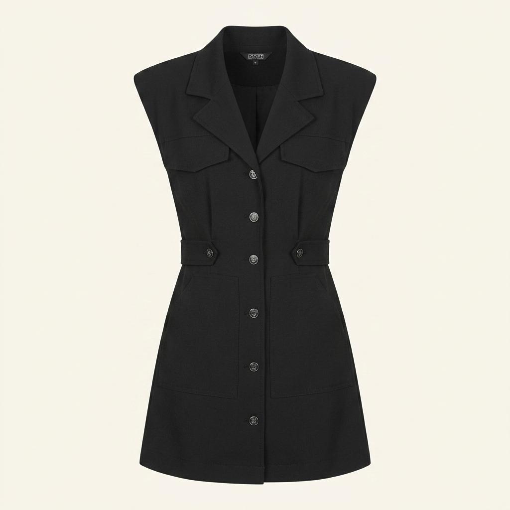 새상품ㆍ착용1회ㆍ에고이스트 포켓 포인트 미니 원피스 블랙