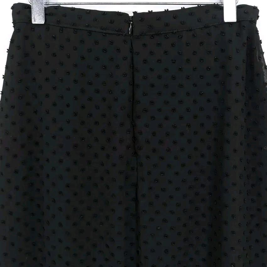 VILLETTE 여성 여름 도트자수 뒤트임 롱스커트 블랙(HU45602) 4