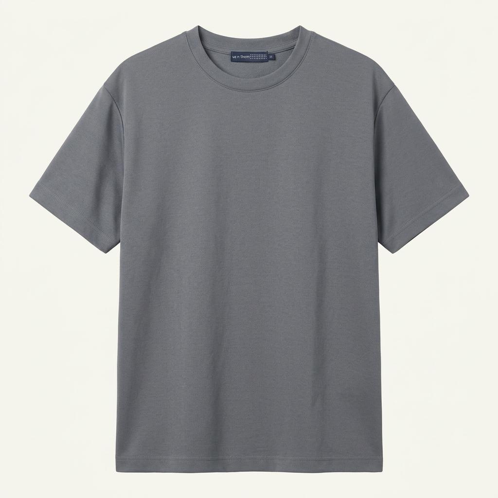 어스앤뎀 그레이 반팔 티셔츠 1