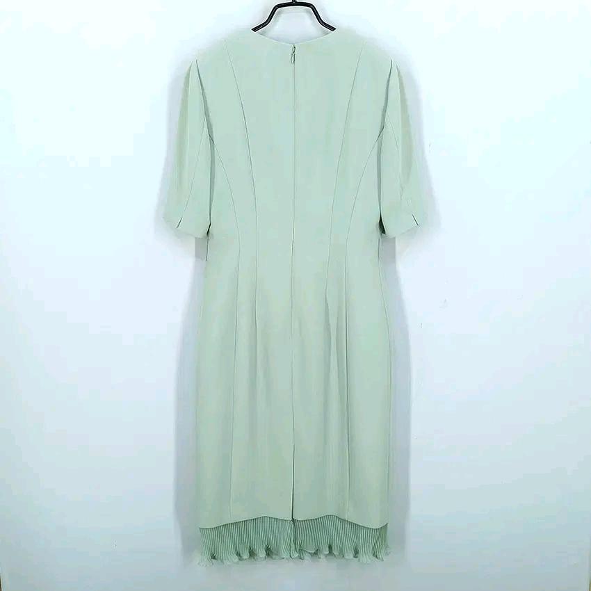 미니멈 여성 여름 큐빅단추 반팔원피스 연그린 (HU45632) 3