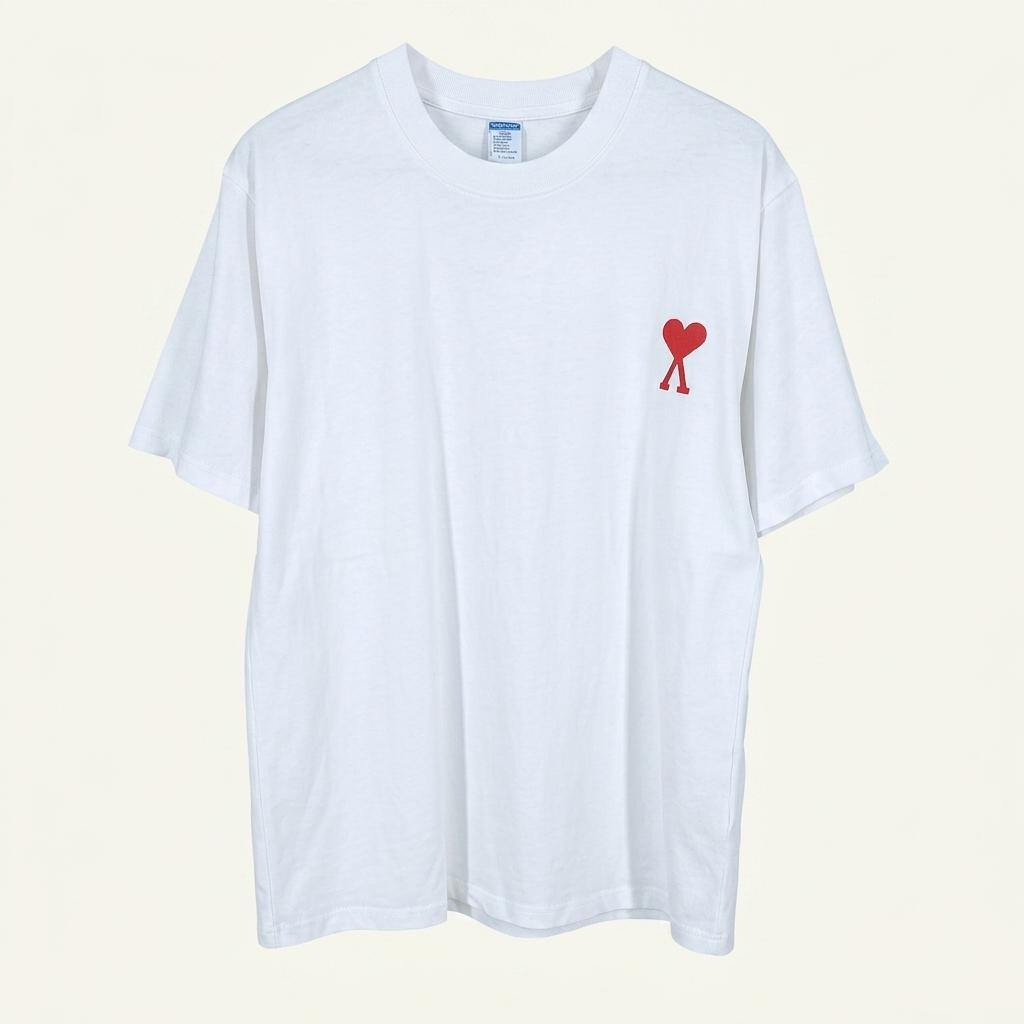 FASHION 남성 여름 프린팅 라운드반팔티 화이트95 (HU45639) 1