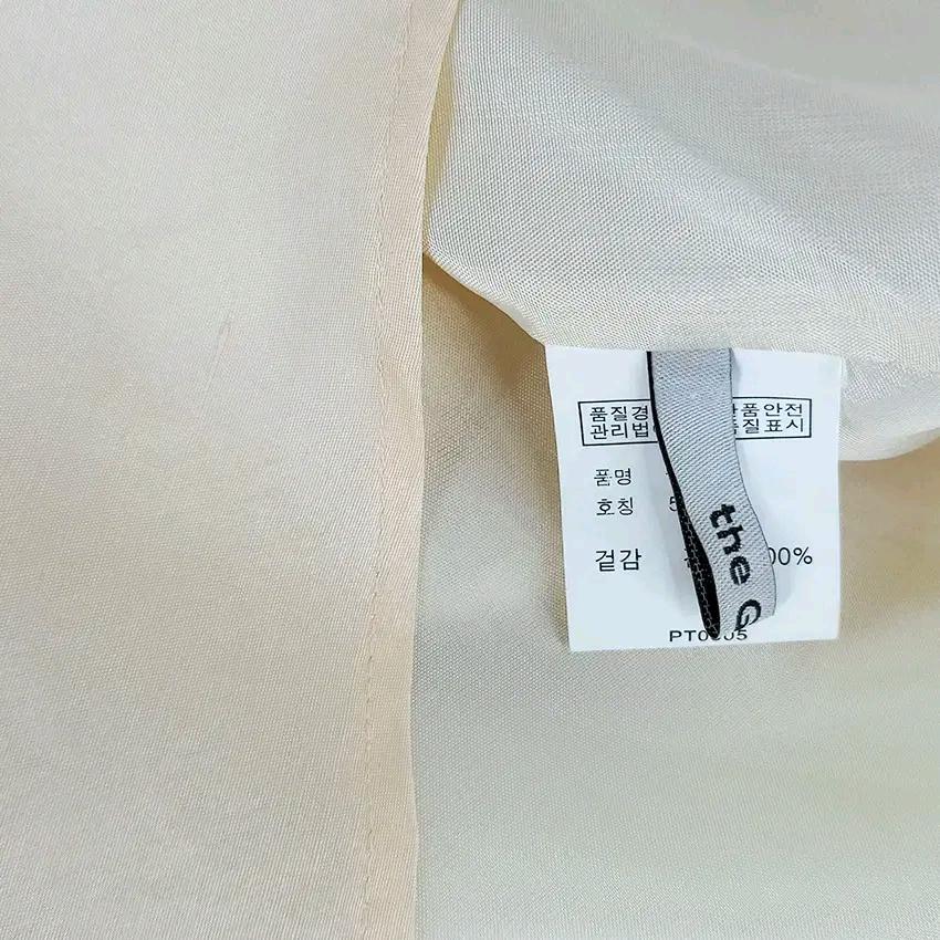 퍼블리카 여름 오버핏 언발 견100 롱블라우스 살구 (HU45658) 6