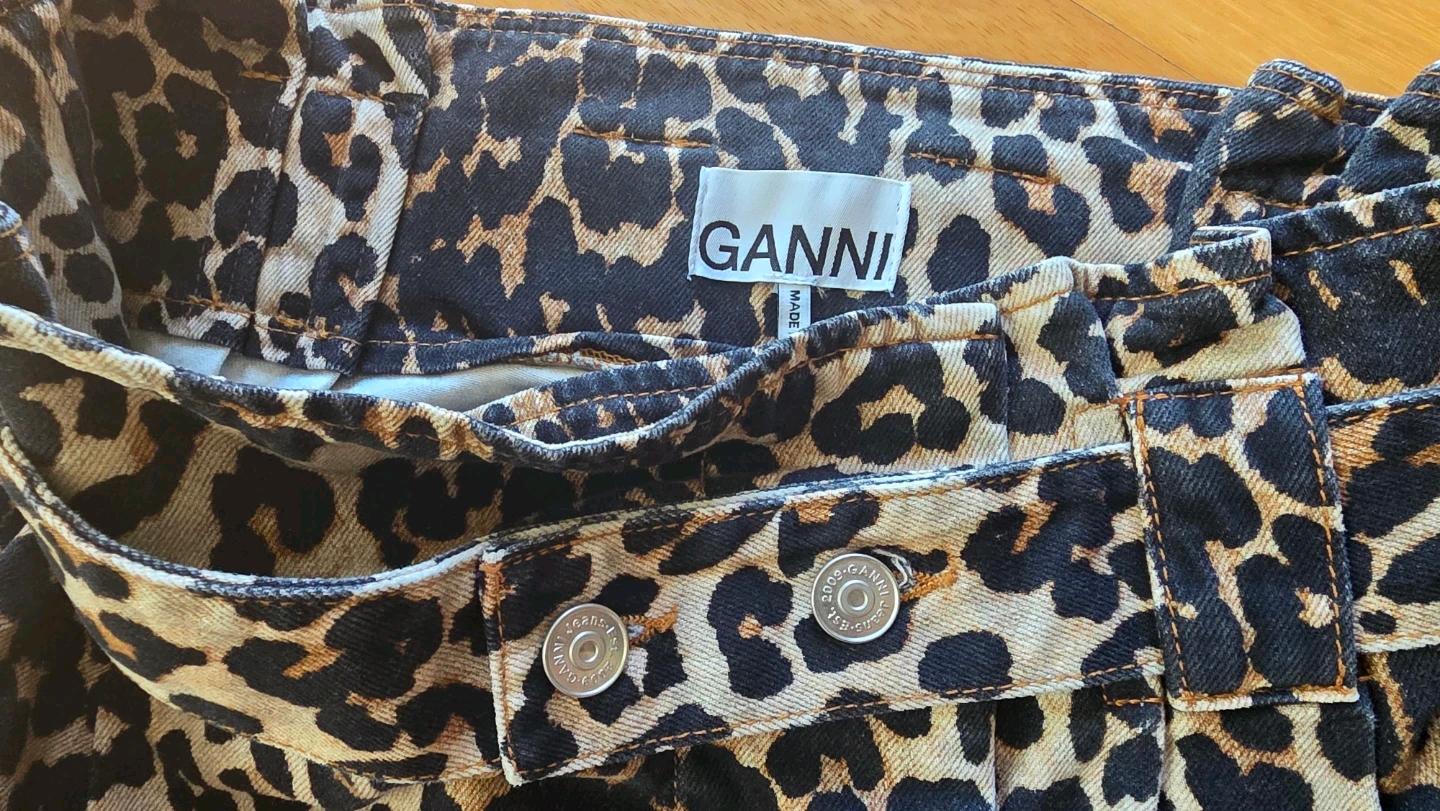 GANNI 레오파드 패턴 데님 스커트 38(정품ㆍ새상품) 4