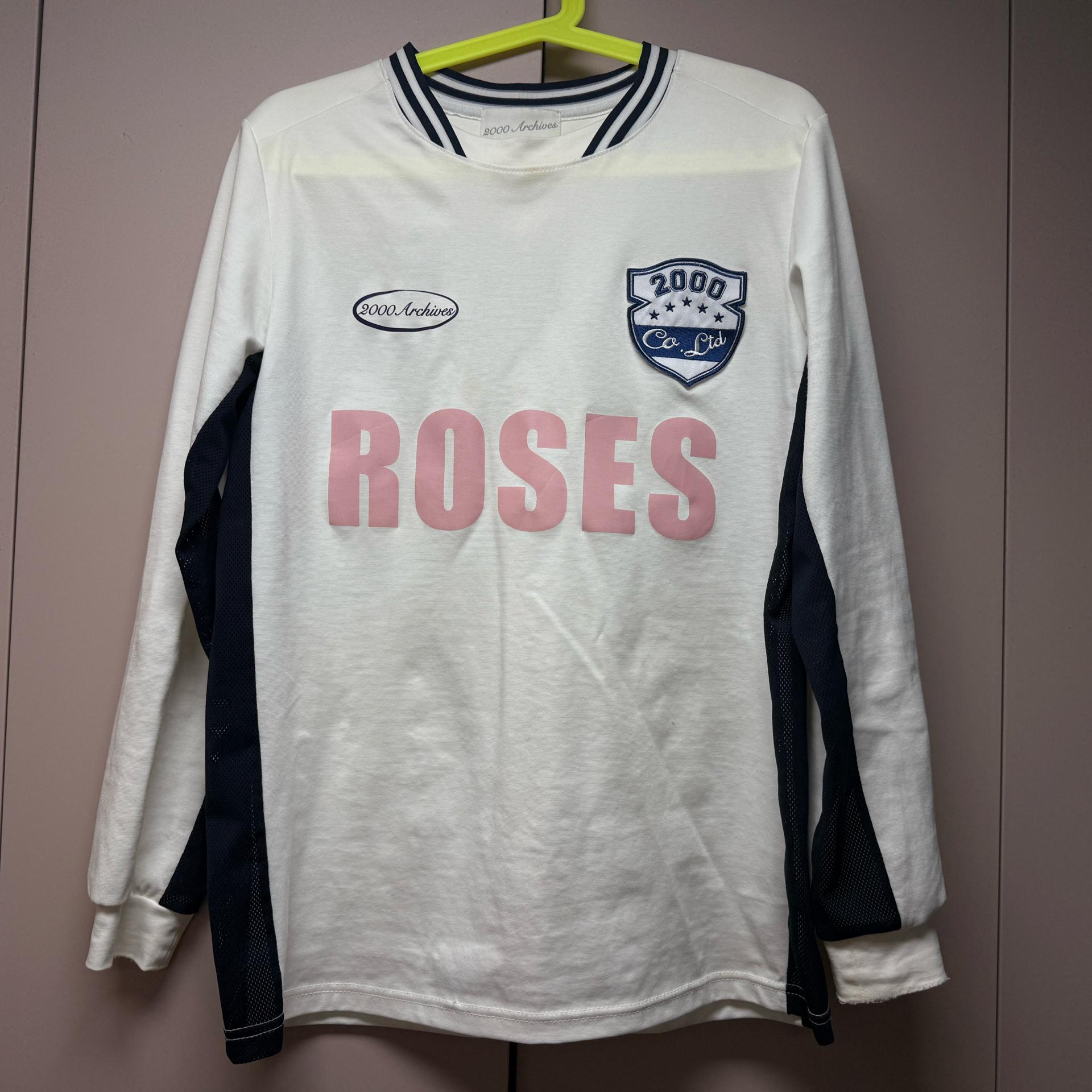 2000아카이브 ROSES 긴팔 티셔츠 화이트 2