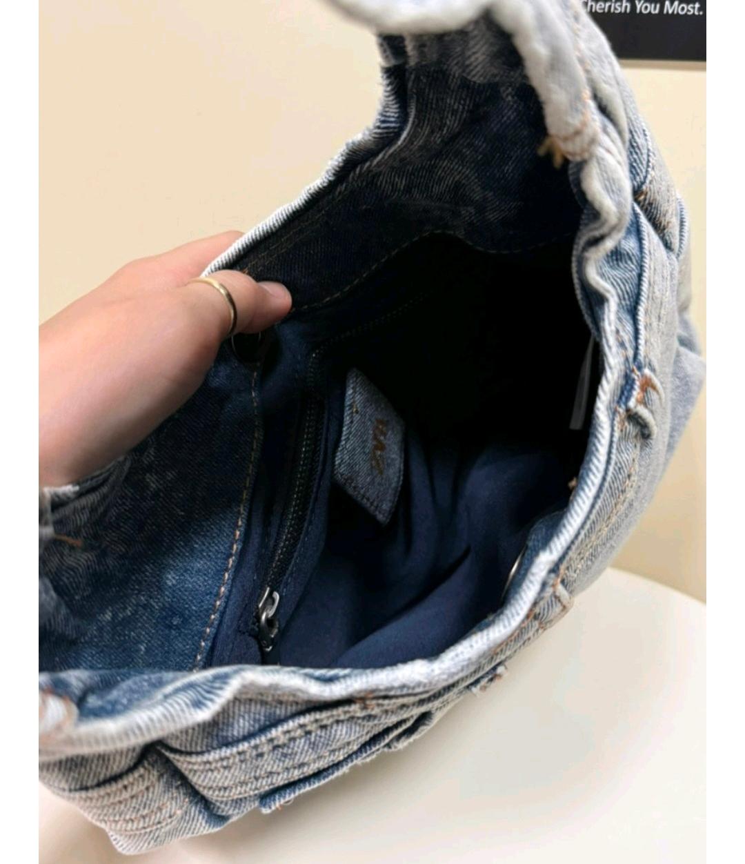 자라 데님 포켓 숄더 핸드백 6