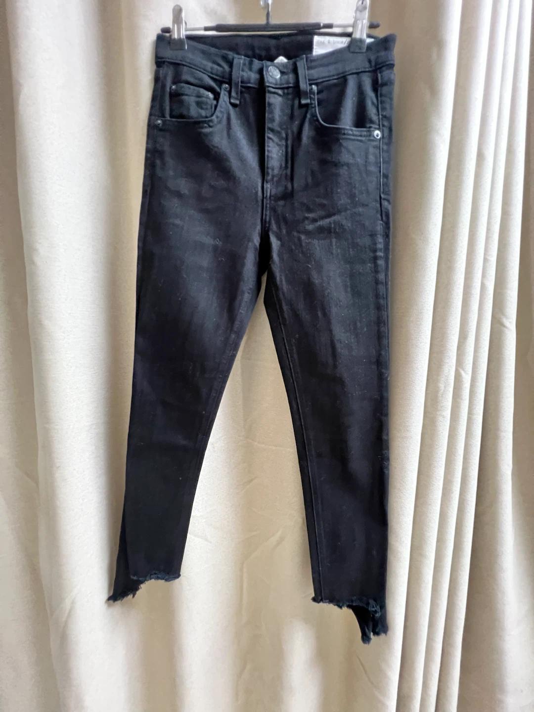 랙앤본 블랙 데님 팬츠 25 2