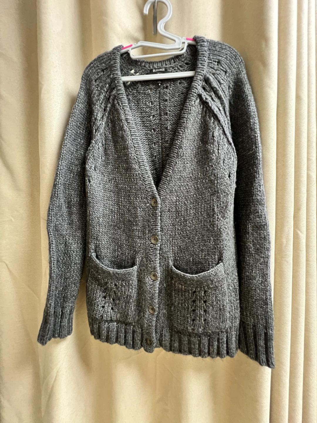 Rag & Bone 그레이 니트 가디건 S 2