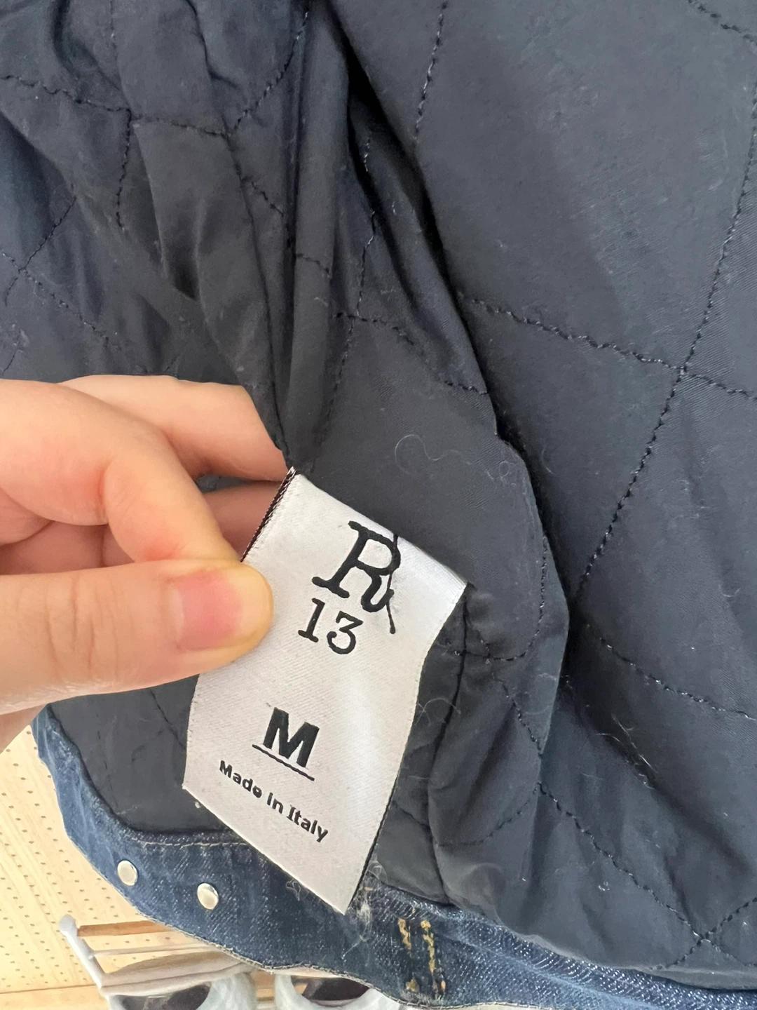 R13 알써틴 오버핏 양털 청자켓 4