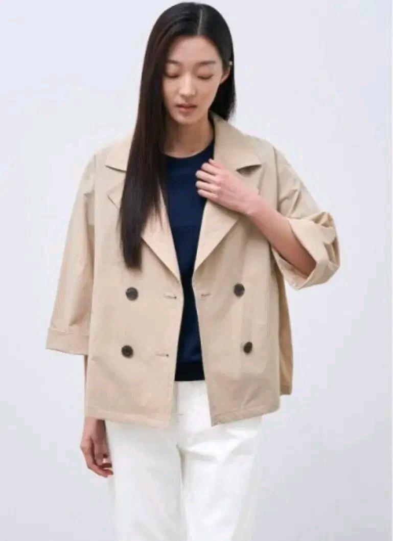 24ss 빈폴레이디스 더블 트렌치코트 베이지 2