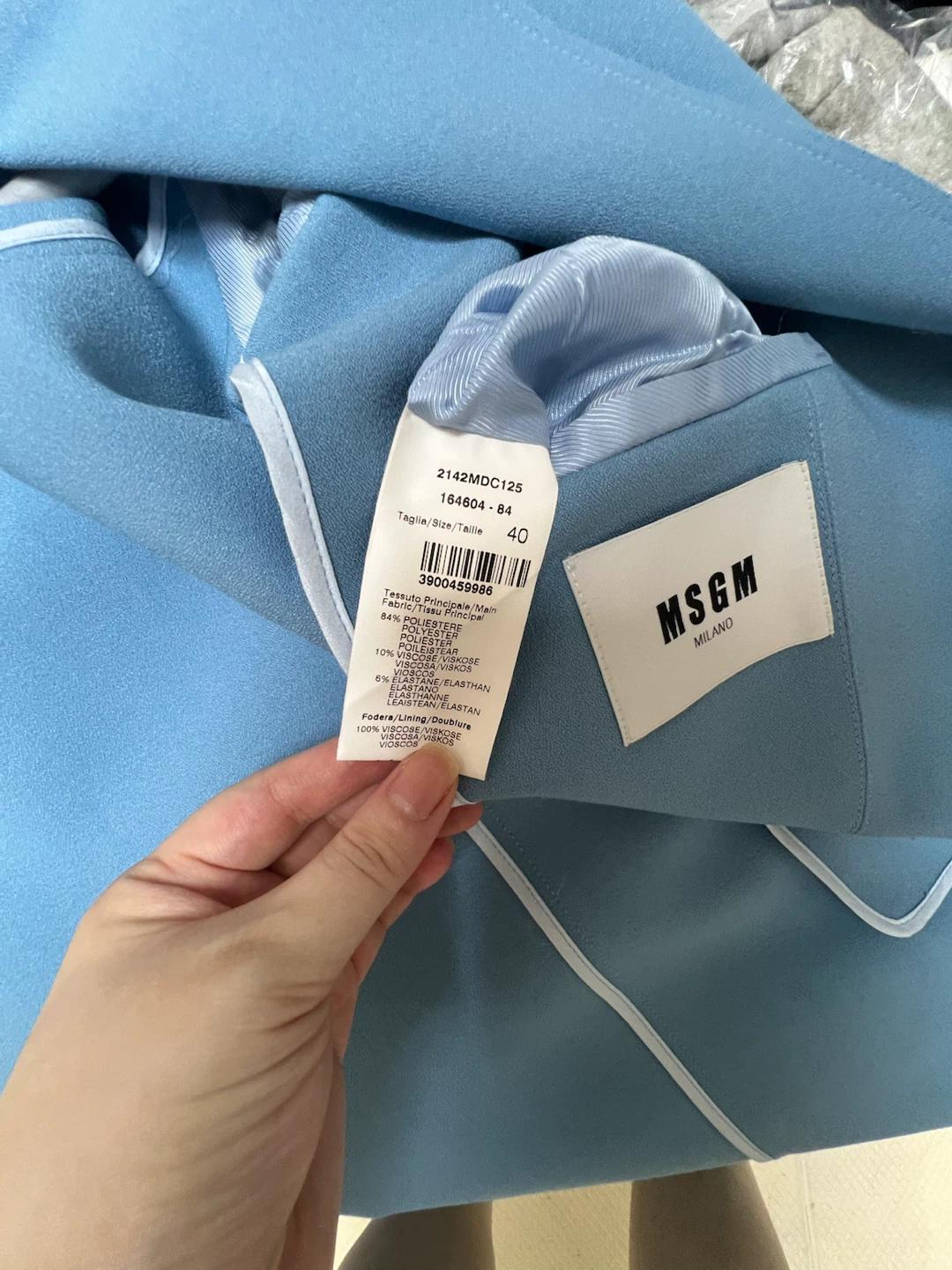 MSGM 코트 하늘색 40 엠에스지엠 5