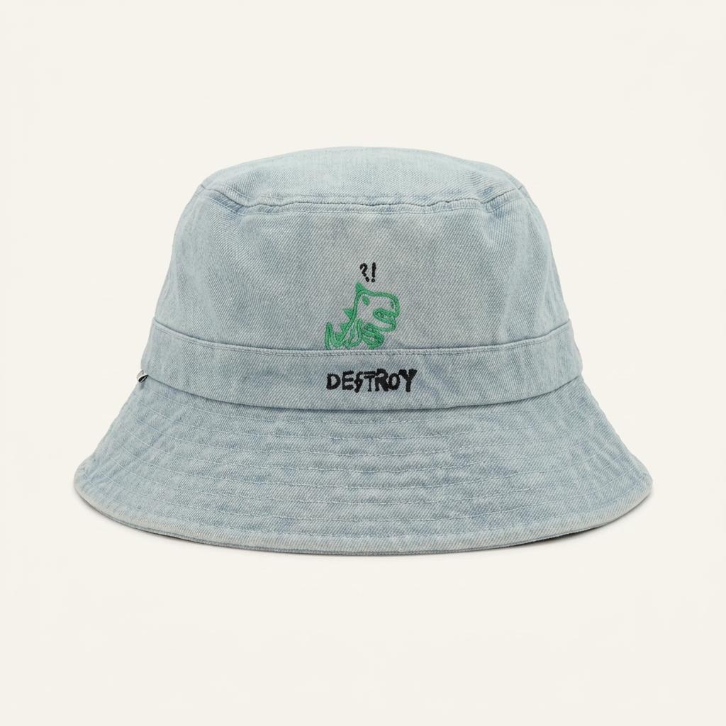 SJYP 연청 데님 버킷햇 1
