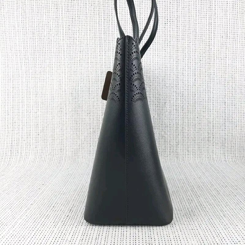 제이에스티나 펀칭 가죽 토트백 4