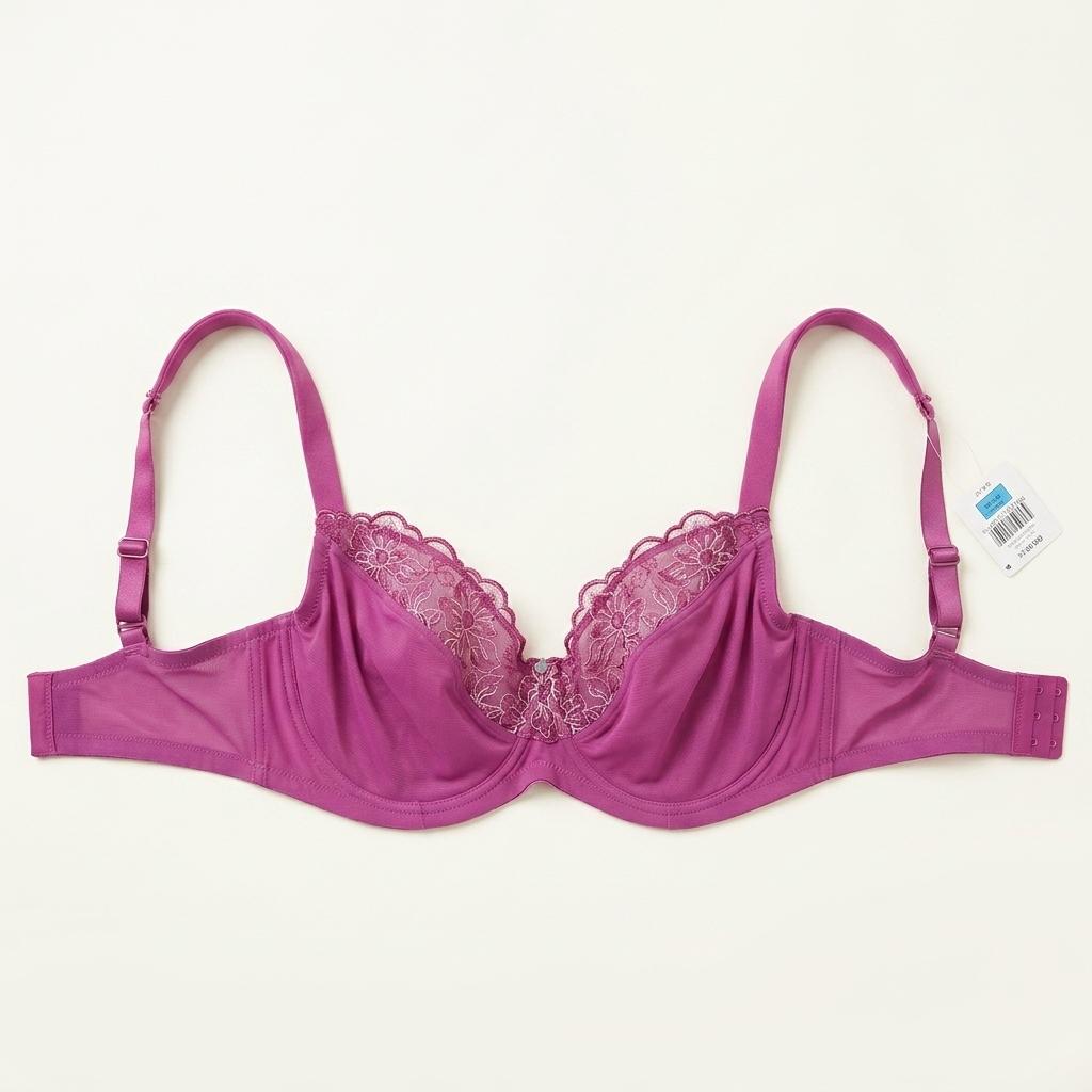 [NATORI] 나토리 레이스 자수 브라 베리 컬러