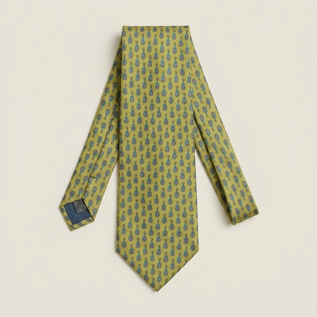 이태리제 지방시 실크 넥타이