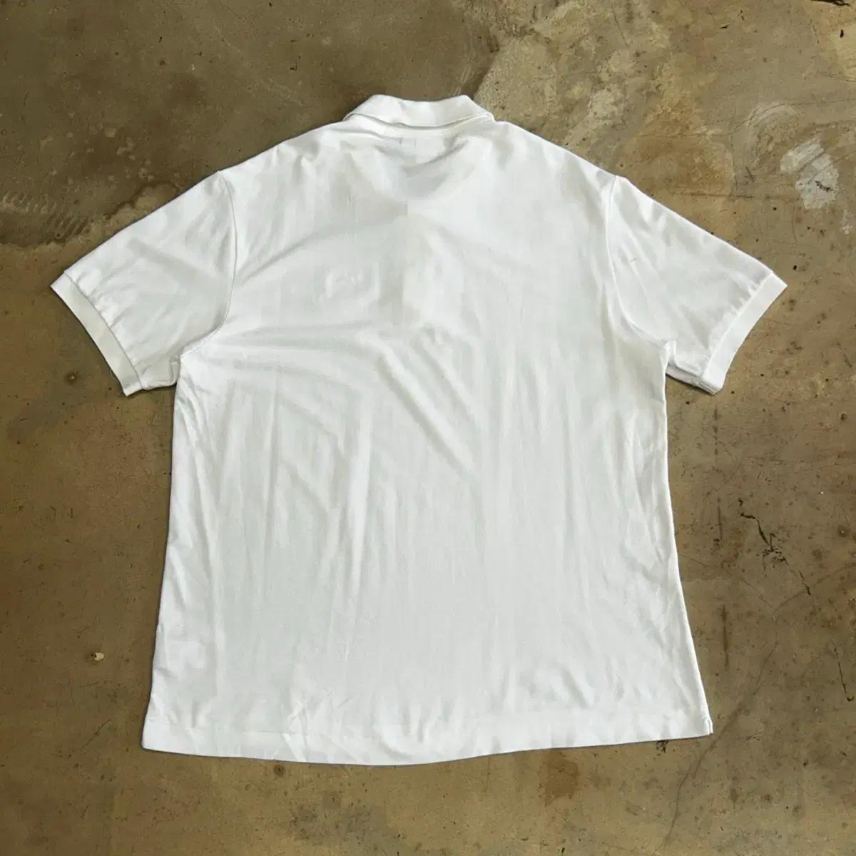 XL 라코스테 화이트 카라 반팔티 4
