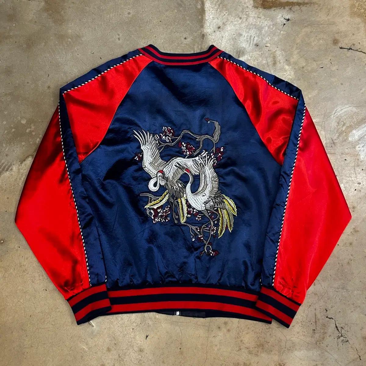 vtg 학자수 네이비 배색 스카쟌 4