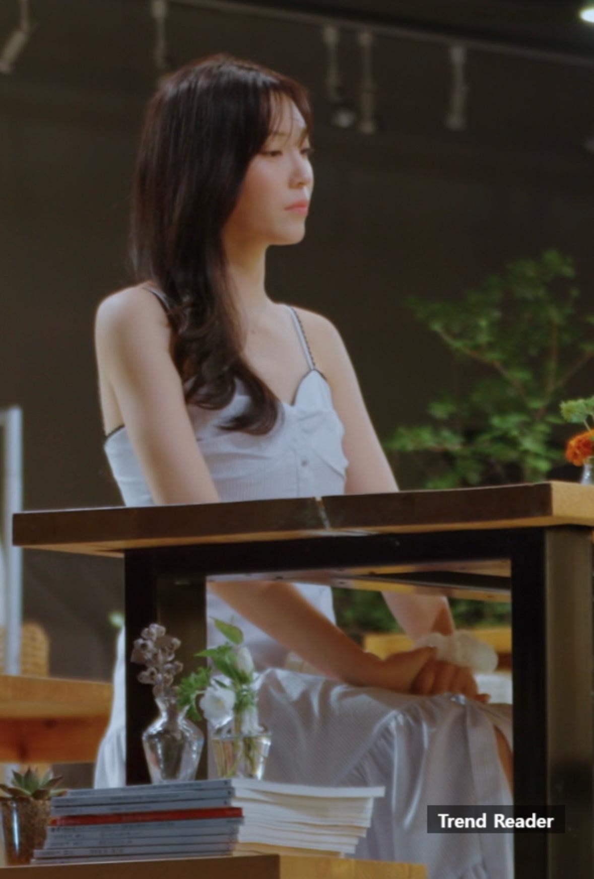 자라 환연 현지 착용 스트라이프 롱 원피스 6