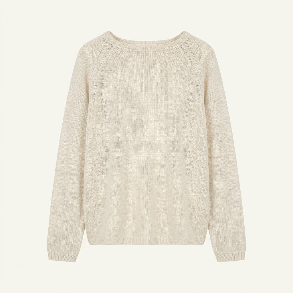 노운베러 loose-fit paper knit(cream beige) 1