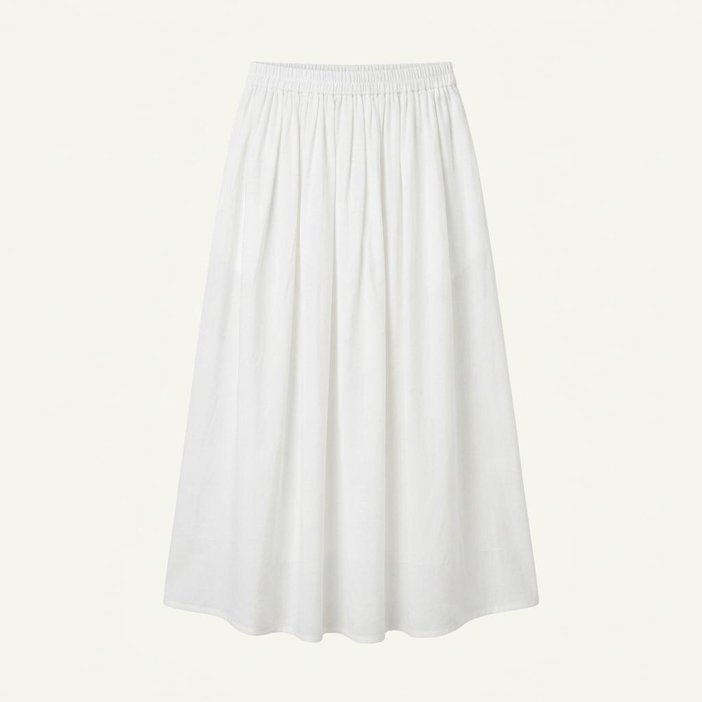 링서울 rayon blended shirring skirt 1