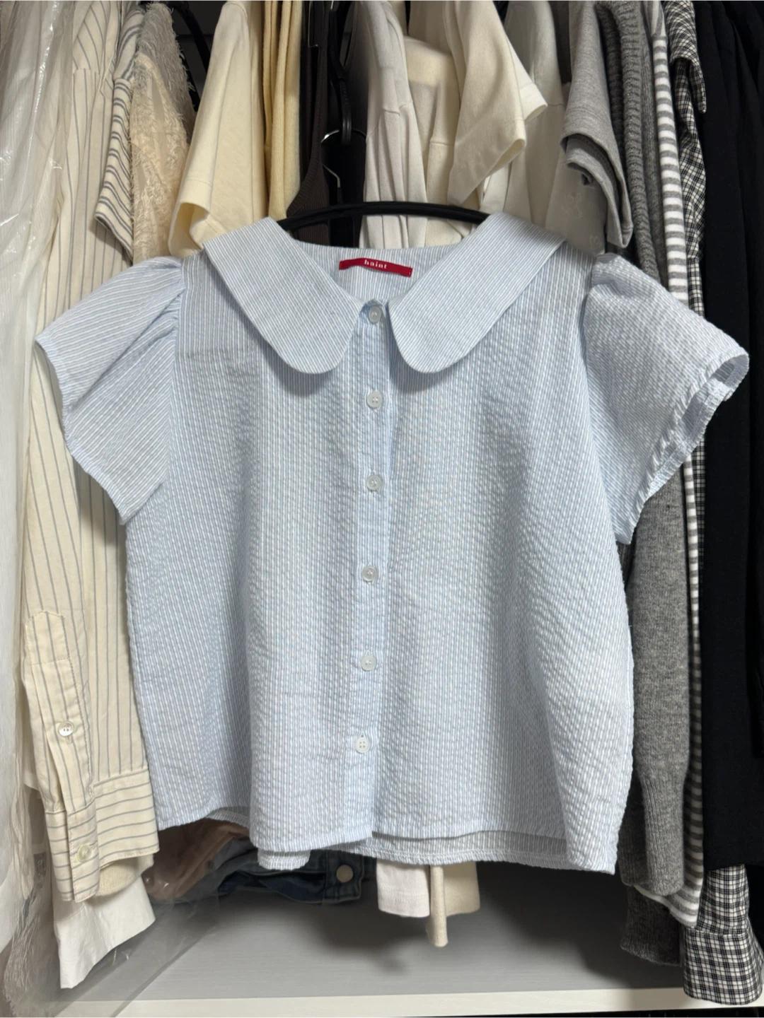 헤인트 cosmo collar puff sleeve blouse 8