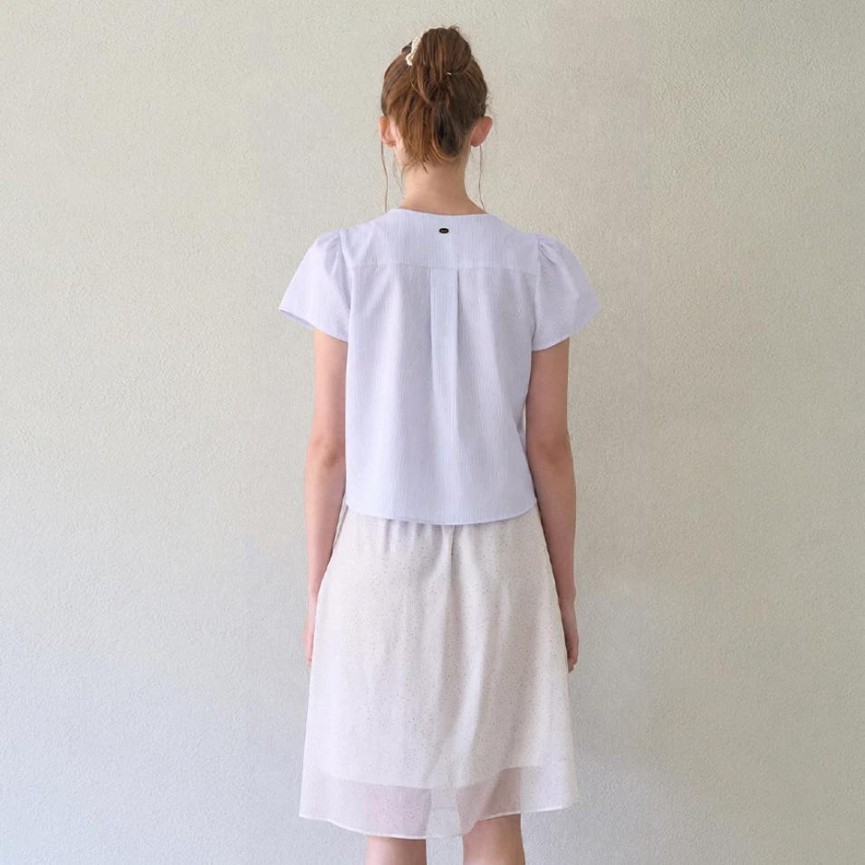 헤인트 cosmo collar puff sleeve blouse 3