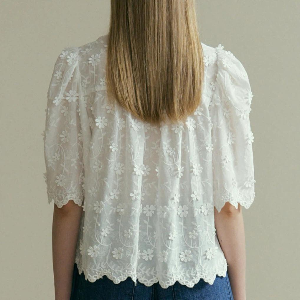 더페니 race half blouse 3